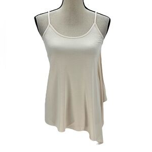 Bar III Sleeveless Asymetrical Hem Cami Top - Blush Pink - size XS